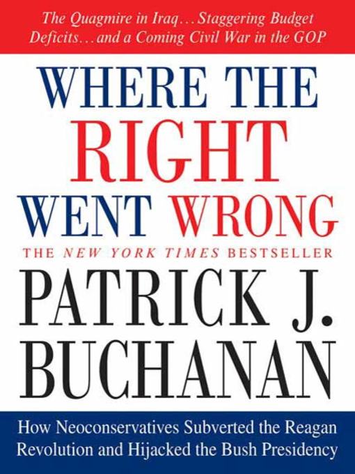 Title details for Where the Right Went Wrong by Patrick J. Buchanan - Wait list